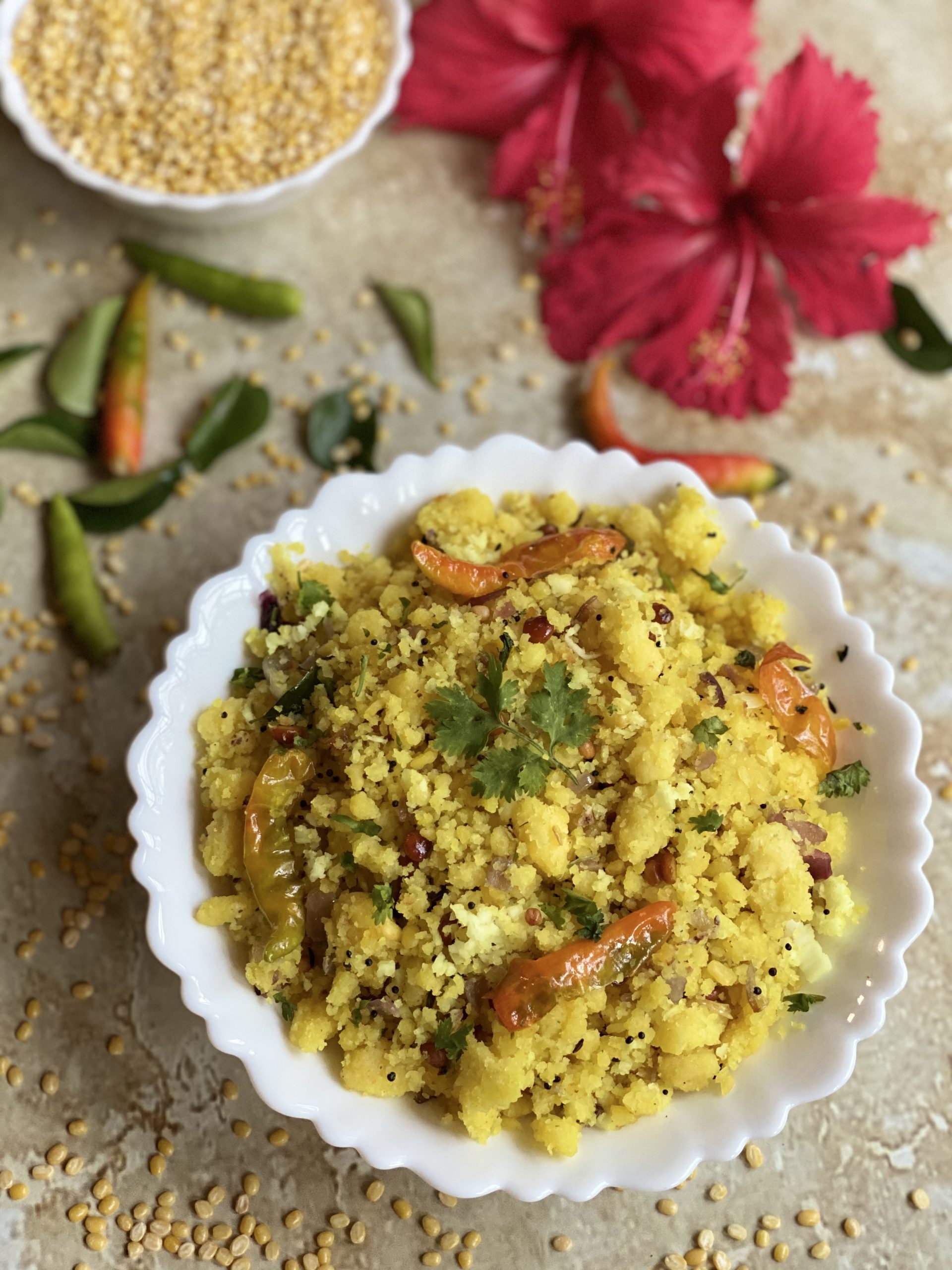 Moong dal Upma / Hesarubele Uppittu